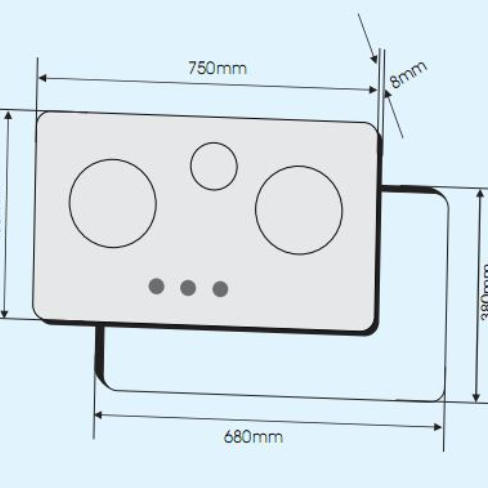 BẾP GAS ÂM FANDI FD – 375GT